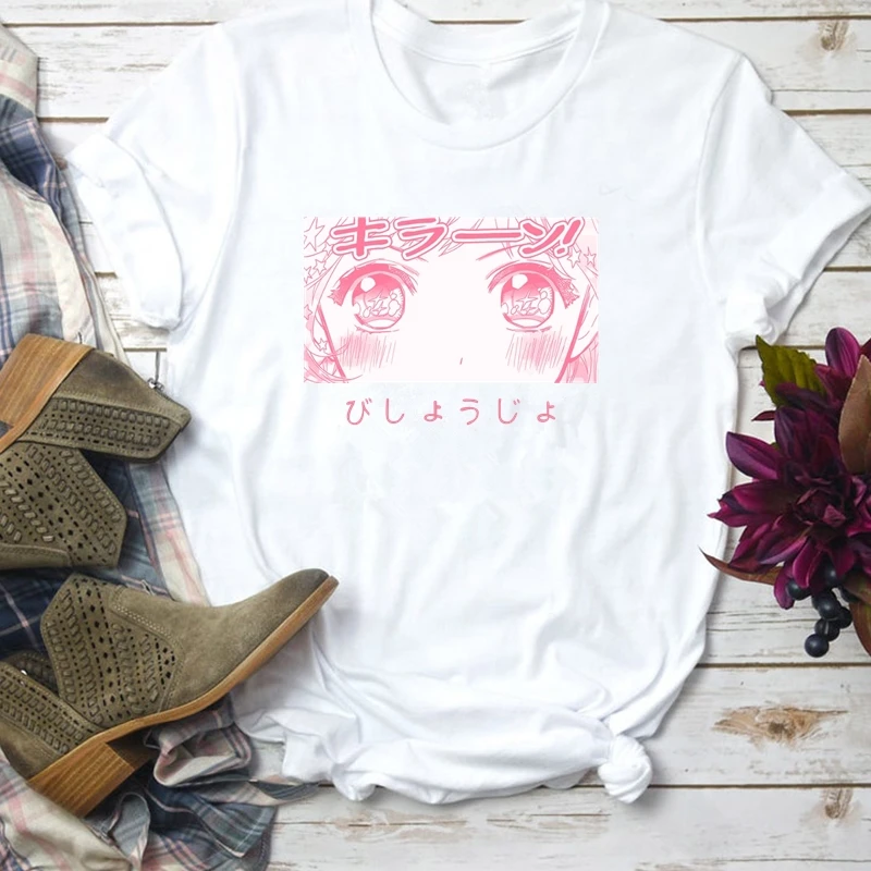 

Japanese Anime Cartoon Sailor Moon Print Women T-Shirt White Casual O-Neck Short Sleeve T Shirts Tee Top Female