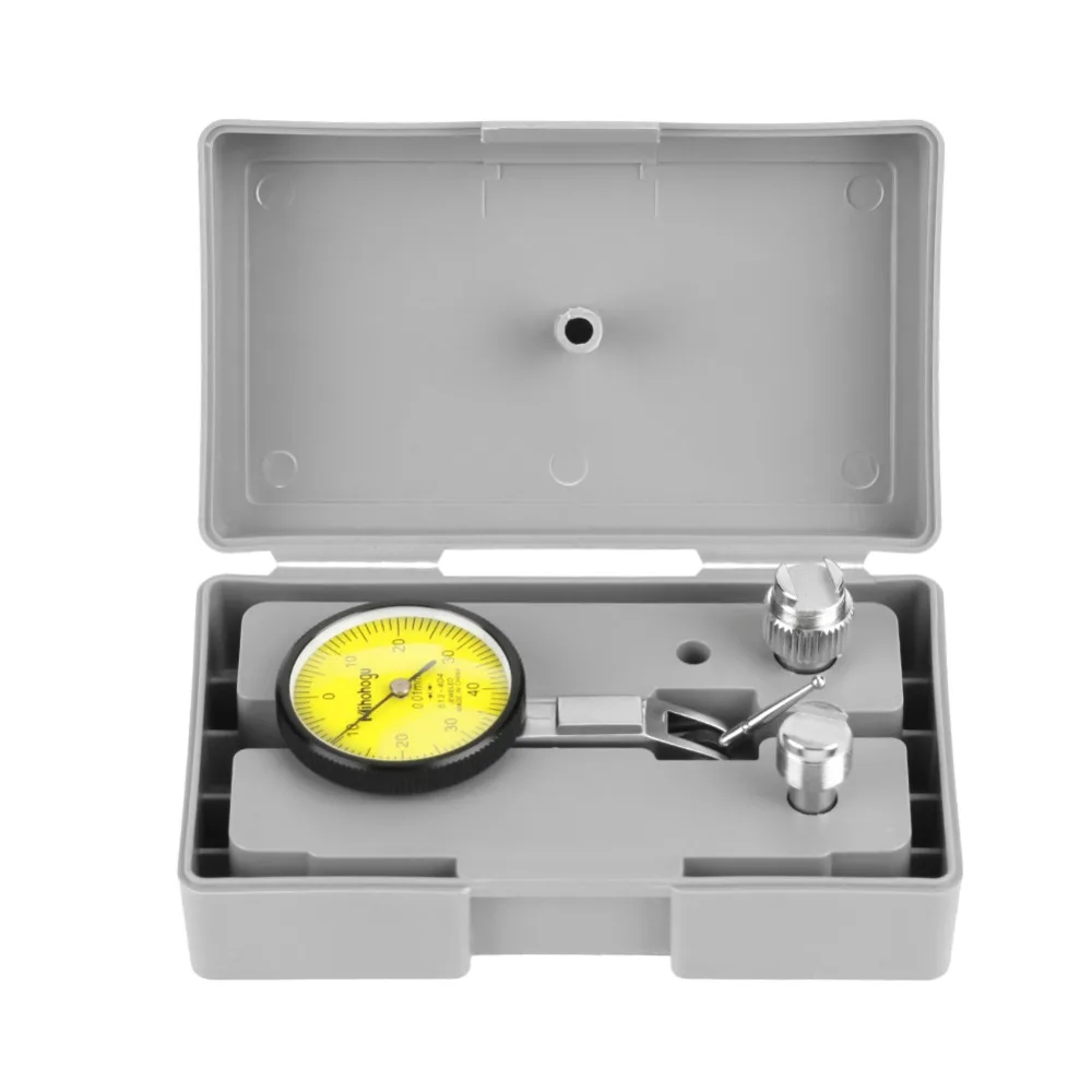 

Dial Test Gauge Accuracy 0.01mm Lever Dial Test Indicator Meter Tool Kit Gage with Grey Case