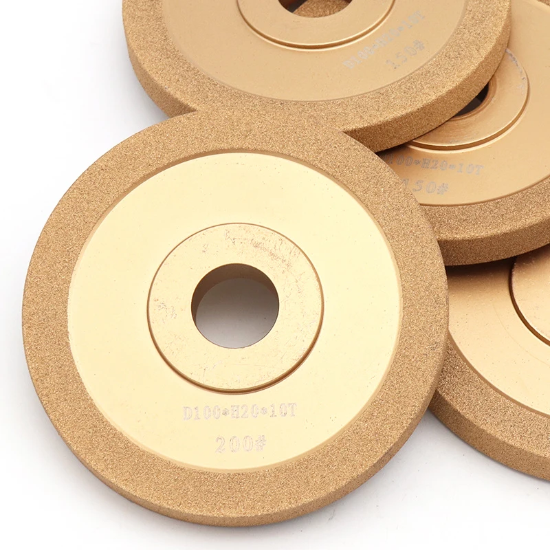 4 дюйма 100x20x10 мм Паяные алмазные шлифовальные круги зернистость 150 ...