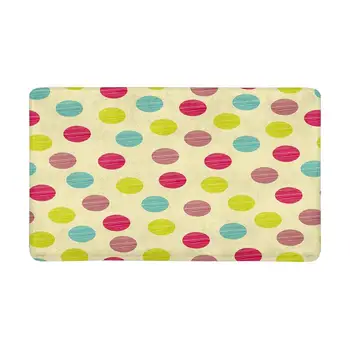 

Polka Dot Doormat Indoor Entrance Rug Floor Mats Shoe Scraper Door Mat Non-Slip Home Decor, Rubber Backing