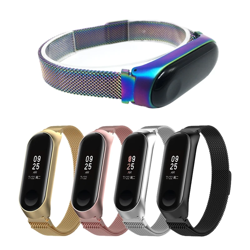 Ремешок из нержавеющей стали для Xiaomi 5 браслет без винтов 3 Mi Band 4 3|Ремешки часов| |