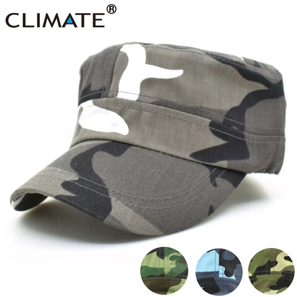 Климат Нью Для мужчин camouflag Охота Прохладный Армия плоской верхней крышки