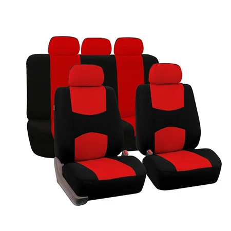 Универсальные автомобильные чехлы для сидений Mazda 3 6 2 C5 CX-5 CX7 323 626 Axela Familia ATENZA CX9 DEMIO LANTIS MPV автомобильные аксессуары - Название цвета: 1 set Red