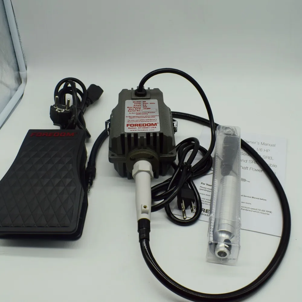 New Foredom SR Motor Flexible Shaft Grinder 220V Power Carving