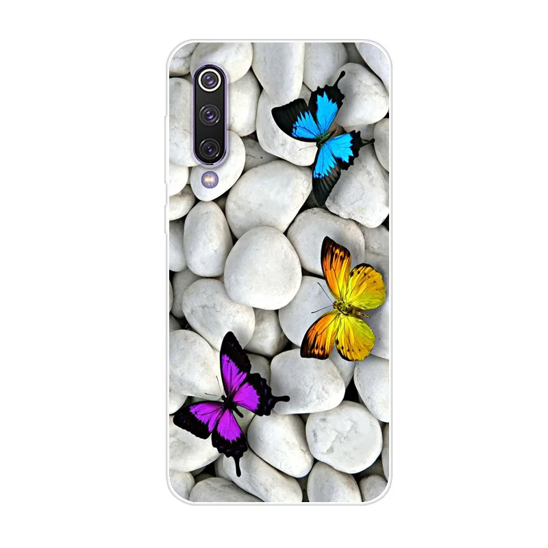 For Xiaomi Mi 9 Case Phone Cover Soft Silicone 3D Printing Back Case Coque for Xiaomi Mi 9 Mi9 SE Cover M9 Shockproof case Cover