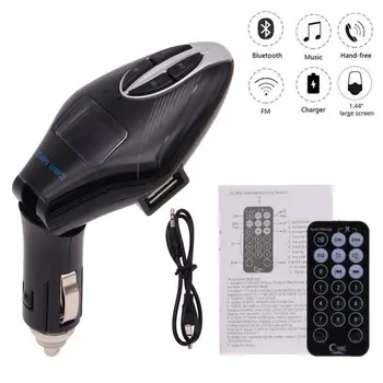 

Bluetooth MP3 Player FM Transmitter Hands-free Car Kit Charger USB driver and Micro SD card with Bluetooth Light