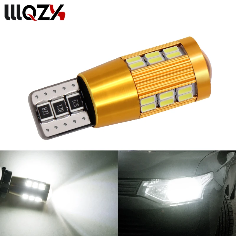 

1PCS Car Auto LED T10 194 W5W Canbus 22 30 38 SMD 3014 LED Light Bulb No Error LED Light Parking T10 LED Car Side Light
