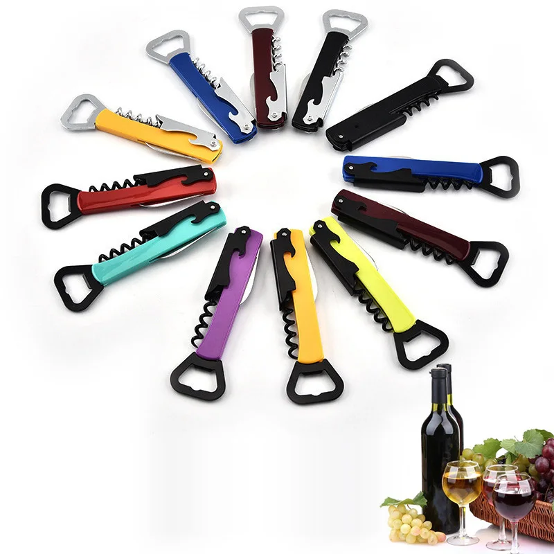 

OLOEY Kitchen Bar Wine Beer Bottle Opener Multi-Function 4in1 Double Head Bottle Openers Household Knife Tools Gadgets