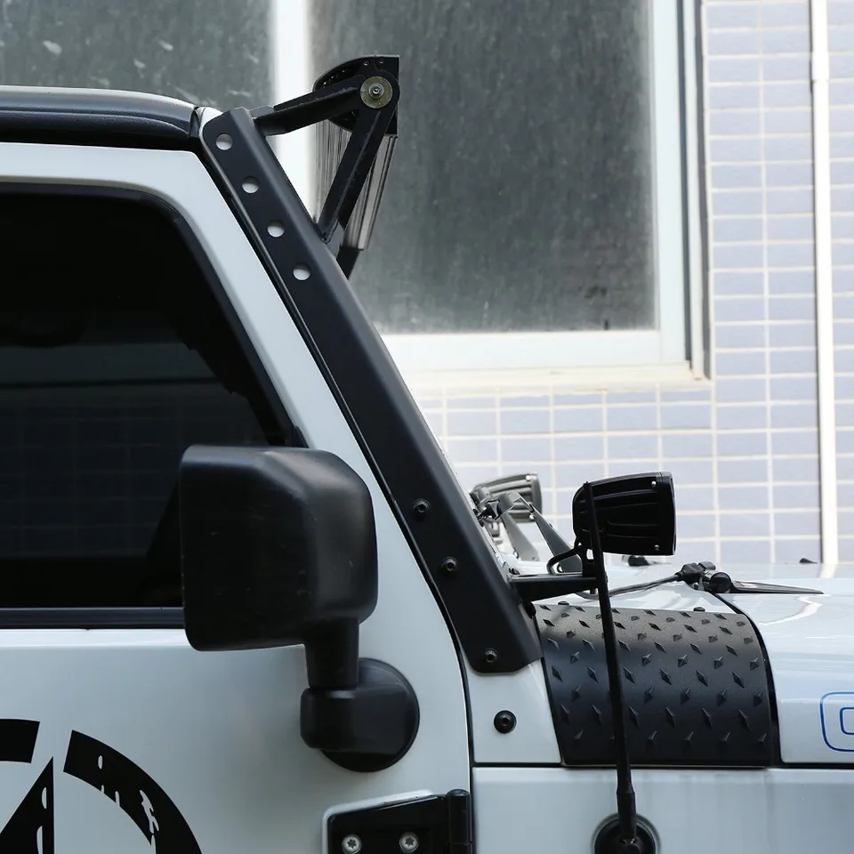 52" LED Light Bar Windshield Mount Bracket For 2007-2018 Jeep Wrangler A-pillar - View #7