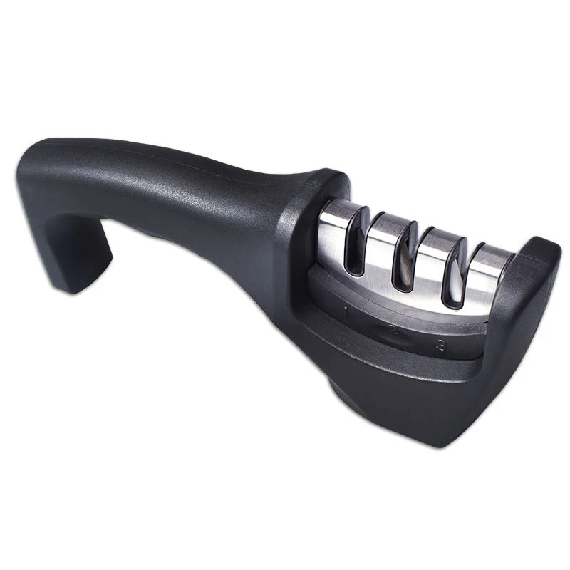 

Medjelio Professional Knife Sharpener Stainless Steel Three Stage Ceramic Sharpening Stone Tungsten Diamond Kitchen Tools