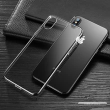 

YOEMAEERRAR TPU Soft Silicone Transparent Case For Iphone X 10 Back Phone Cover For Iphone 10 X Cover Case