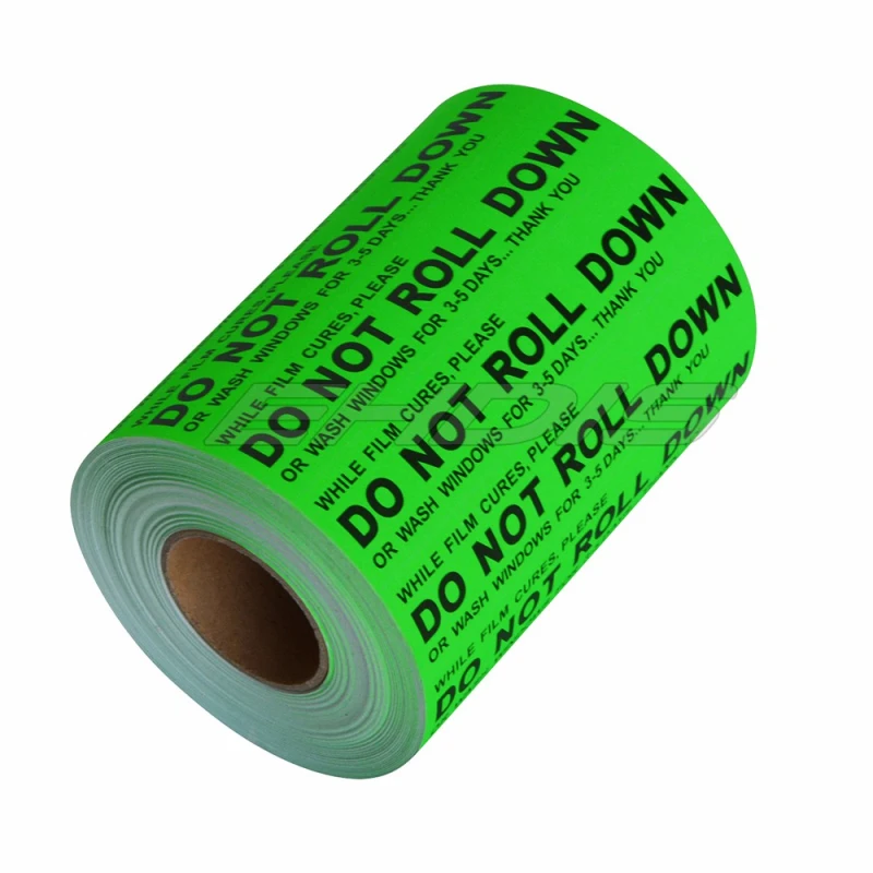 EHDIS Car Stickers "DO NOT ROLL DOWN " Warning Label Window Safety Mark Reflective Tape Stickers Vinyl Film Automobile Warn Sign