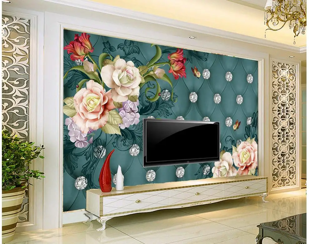 

Flower background wall painting photo wall murals wallpaper Home Decoration living 3d wallpaper