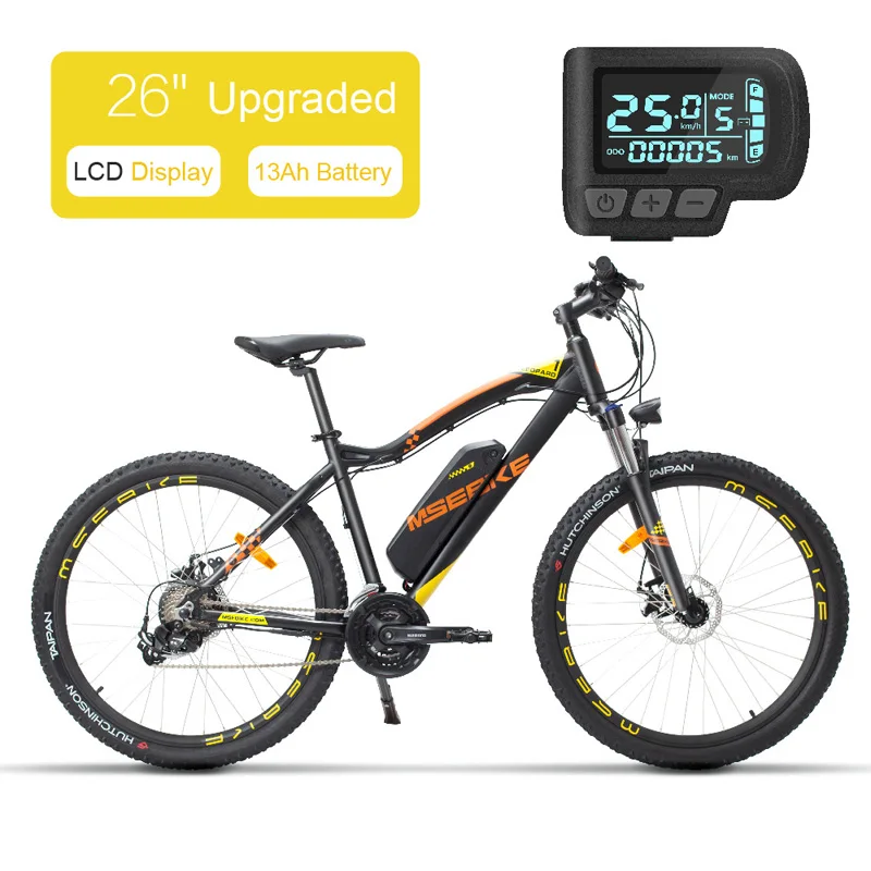 MZZK 21 скоростной Электрический горный велосипед 27," /26" Ebike 250 Вт 48 В 7.8Ah/13Ah литий-ионный аккумулятор передние и задние дисковые тормоза - Цвет: 26 13A UP