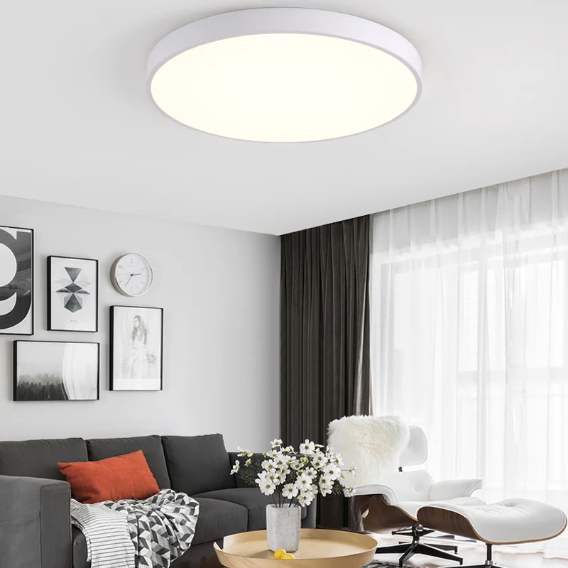  LED Ceiling Light Modern Lamp Living Room Lighting Fixture Bedroom Kitchen Surface Mount Flush Pane - 32978705931