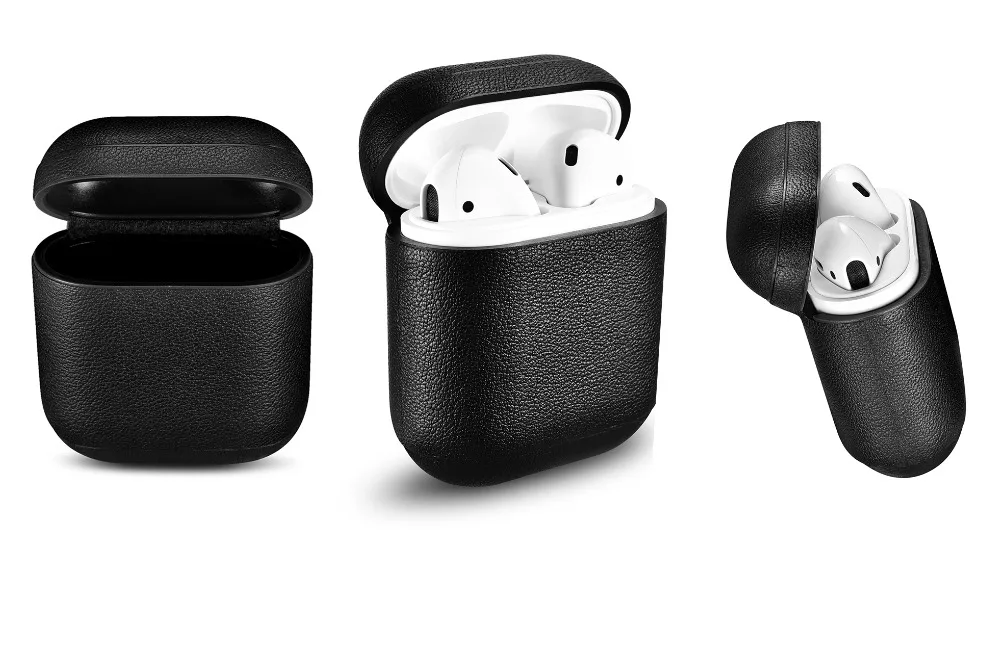 Чехол для наушников для Apple Airpods из натуральной кожи, чехол для наушников, аксессуары для наушников, защитный беспроводной чехол