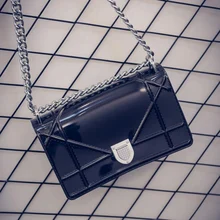 UNstyle 2016 New Summar Candy Color Jelly Chain Shoulder Bags Simple Cover Lock Crossbody Bags Cute Women Messenger Bags BG277