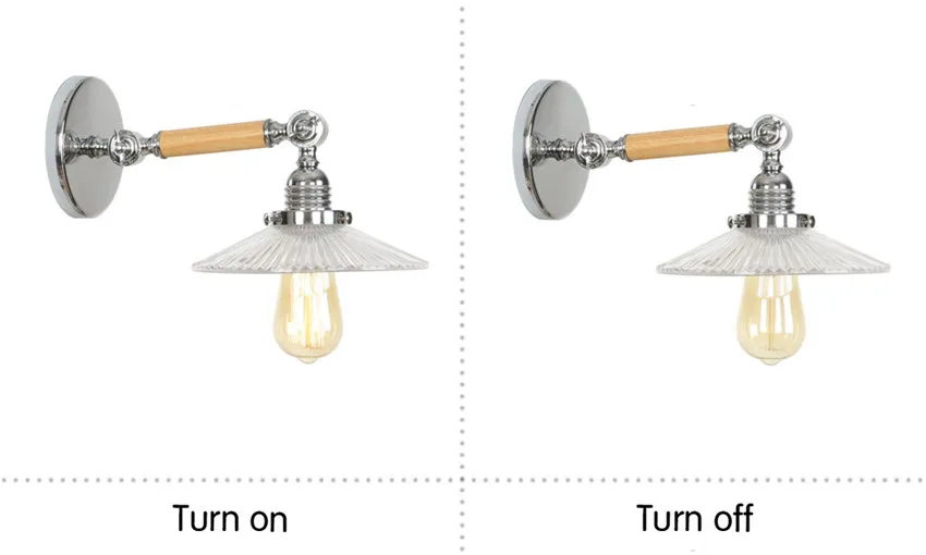 Лофт стиль отрегулировать светодиодный настенный светильник Эдисон промышленных Винтаж гибкие бра, настенные светильники прикроватной
