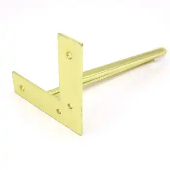 6 or 7Inch Gold Hairpin Legs 4 Easy to Install Metal Legs for Furniture Mid-Century Modern Legs for Coffee and End Tables Chairs