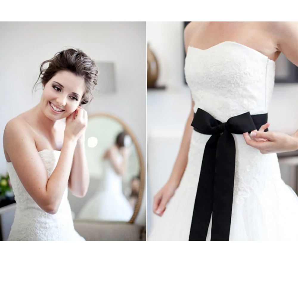 270cm 4cm Womens For Wedding Dresses Belt Satin Ribbon Bridal