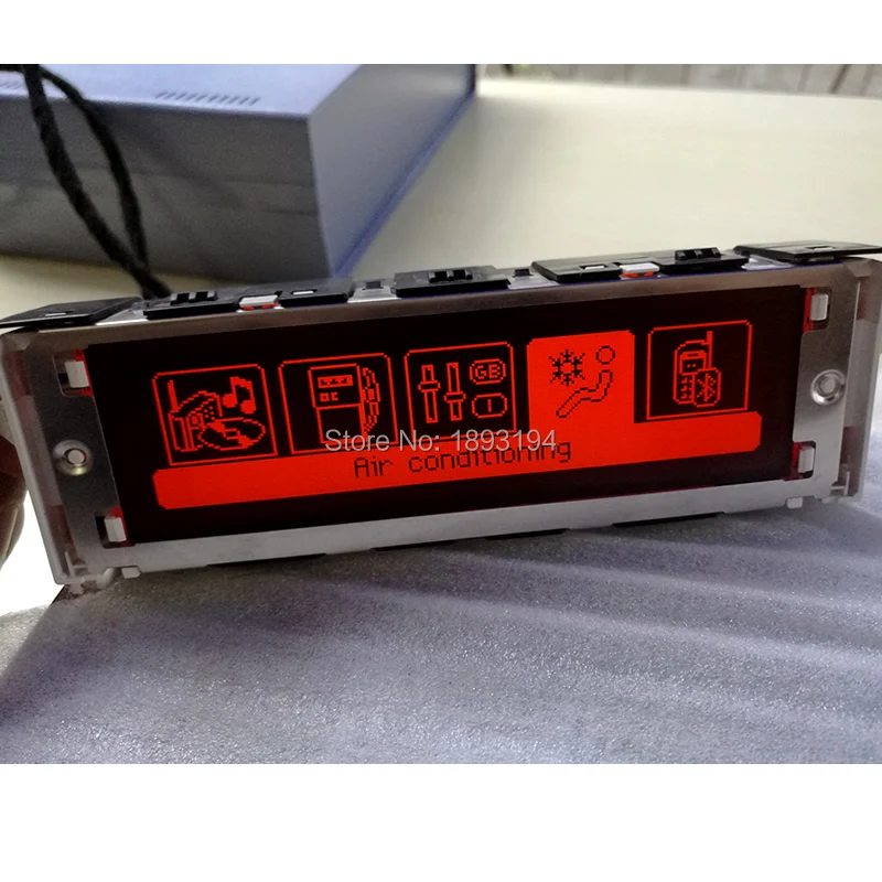 Автомобильный экран(красный) Поддержка USB Двухзонный Bluetooth дисплей, монитор 12pin Air для peugeot 307 407 408 citroen C4 C5