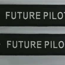 Авиации будущего пилота вышивкой высокое качество брелок для ключей Чемодан тег