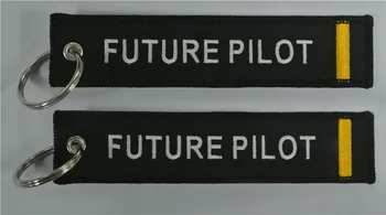 

Aviation Future Pilot Embroidered High Quality Keychain Keyring Luggage Tag