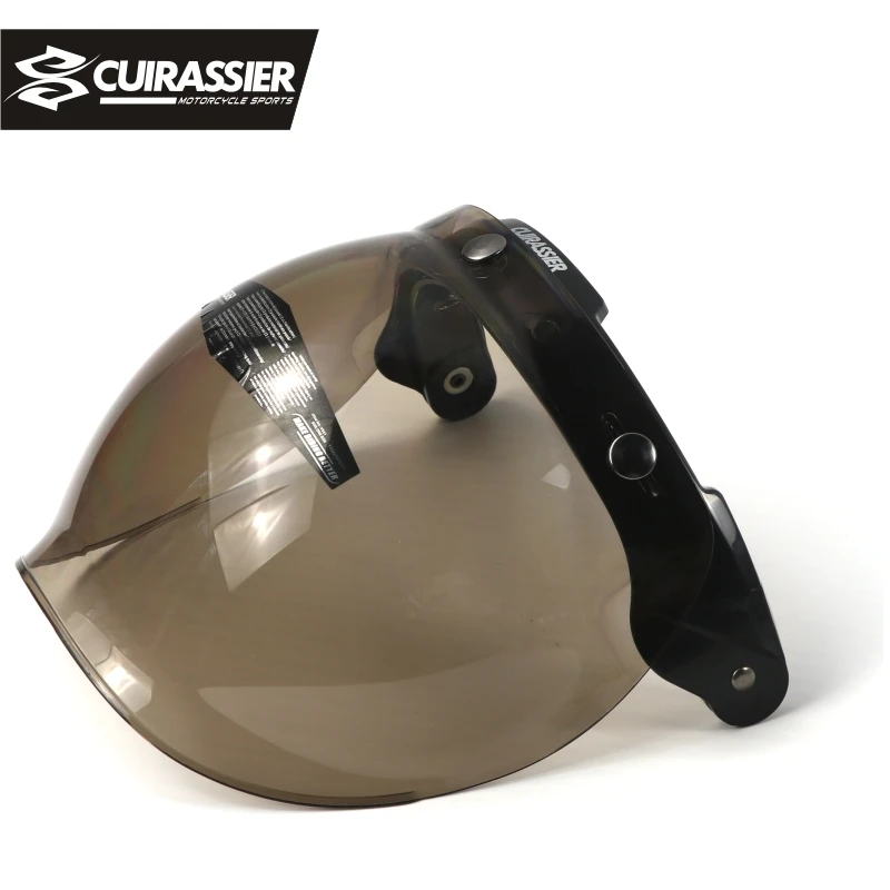 Cuirassier VS02 Universal Flip up Lens Bubble Visor Face Shield Mask for Bitwell Vintage Retro Motorcycle Helmet Moto Capacete
