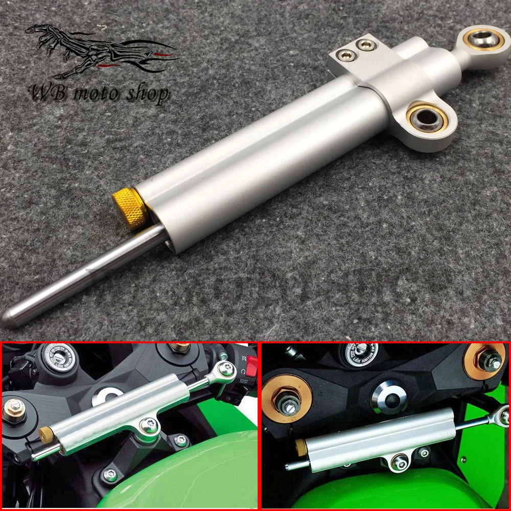 

Motorcycle cnc Universal Stabilizer Damper Complete Steering Mounting Bracket For ninja 250 EX300 Kawasaki Z1000 z900 Z800 Z750