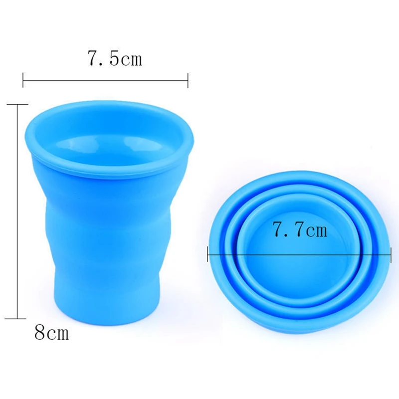 1 шт. Складная силиконовая чашка креативная телескопическая ручная подвязка Портативная Складная кухонная уличная походная дорожная чашка