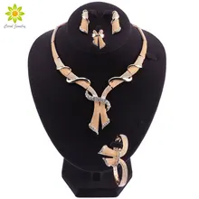 Африканский бисер комплект ювелирных изделий Кристалл Костюм нигерийские Свадебные Ювелирные наборы для женщин винтажные Подвески золотого цвета ожерелье набор