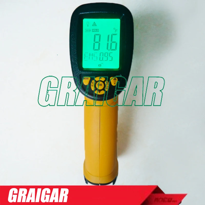 

High Temperature Infrared Thermometer Smart Sensor AS872D -50~1150C(-58-2102F) Non Contact Digital IR Gun Infrared Thermometer