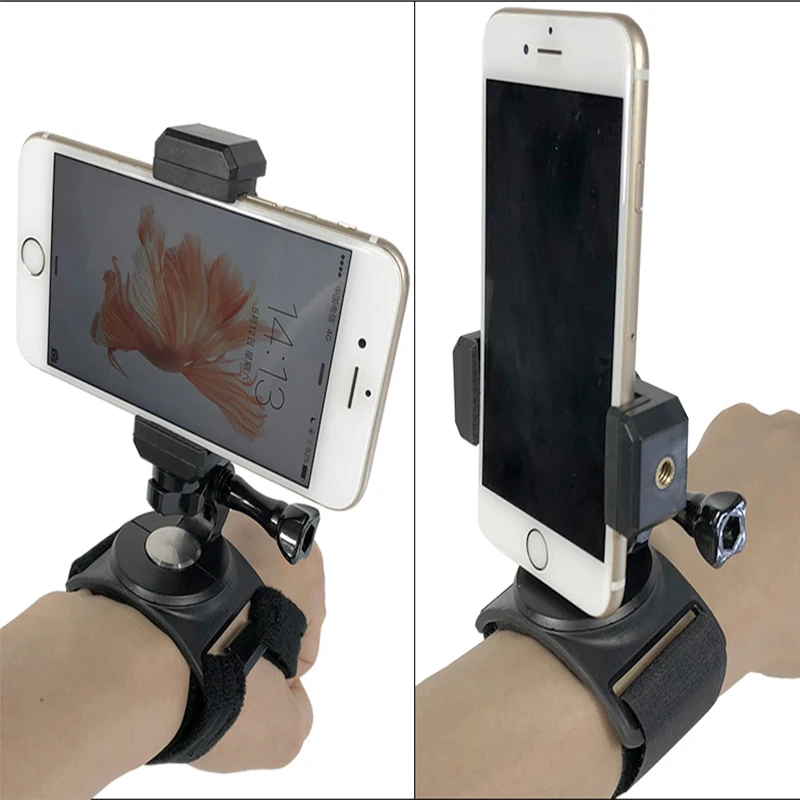 

Крепление на руку и ногу с поворотом на 360 градусов для IPhone, Huawei, Samsung, Xiaomi, телефона, GoPro Hero 8, 7, 6, 4, YI, экшн-камеры