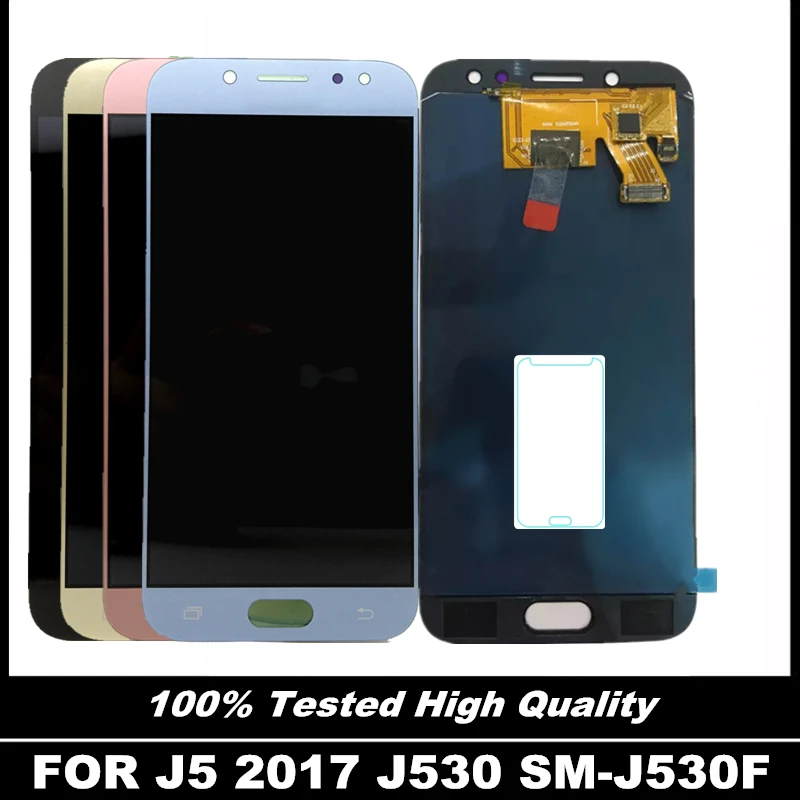 

For Samsung Galaxy J5 2017 J530 J530F Phone LCD Display Touch Screen Digitizer Assembly Replacement With Brightness Control