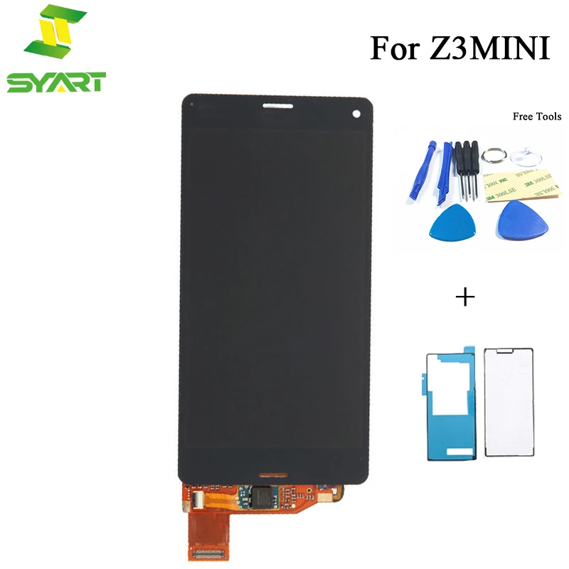 ЖК-дисплей SYART для Sony Xperia Z3 Compact Mini D5803 D5833 сменная рамка сенсорного экрана