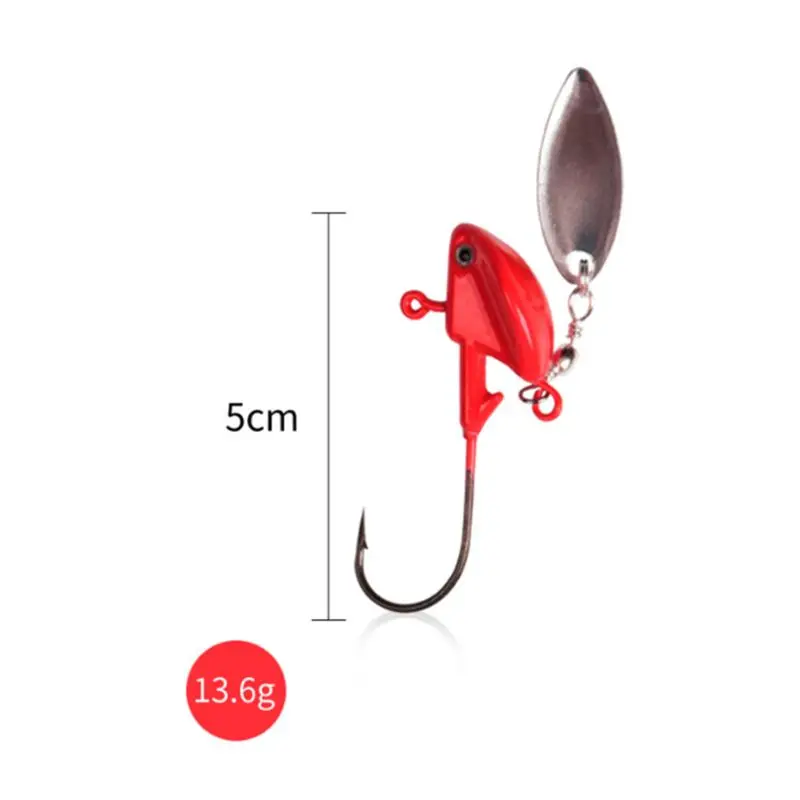 

Fish-type Lead Hook With Rotating Sequins Soft Insect Lithe Bait Special Hooks