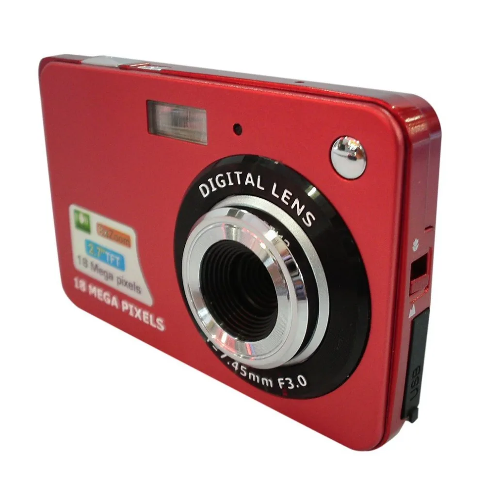 DC530 2.7'' TFT LCD Digital Camera HD 720P 18MP Digital Video Camera Camcorder with 8X Digital Zoom Anti-shake 5MP CMOS Sensor