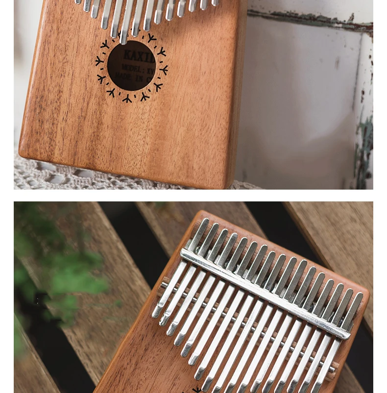 17 клавишный палец Kalimba Mbira Sanza «пианино для больших пальцев» карманный размер поддерживающая сумка клавиатура Marimba деревянный музыкальный инструмент калимба