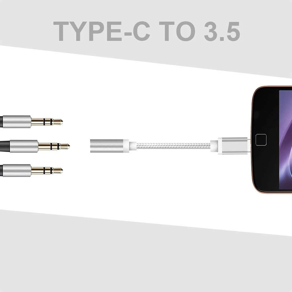 Usb type C до 3 5 мм разъем для наушников AUX аудио кабель адаптер samsung Xiaomi huawei наушники