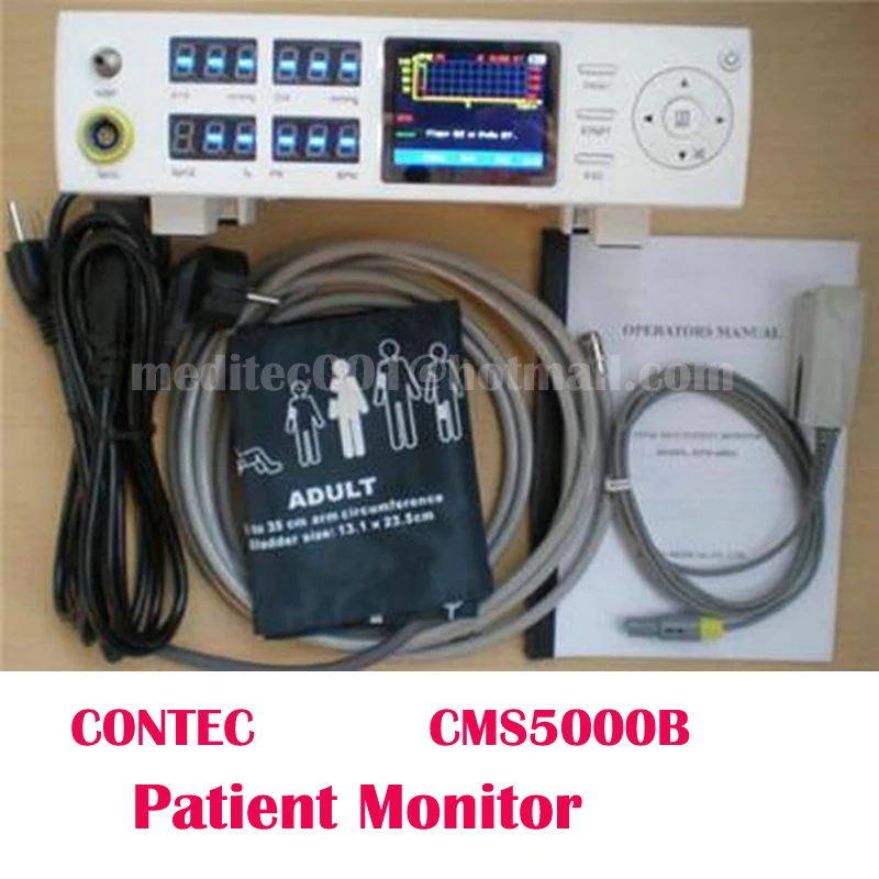 

CONTEC CMS5000B Tabletop Pulse Oximeter BP Blood Oxygen Monitor Vital Signs Patient Monitor