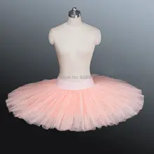 Новое поступление! балетная юбка-пачка для взрослых Розовая балетная пачка Женская юбка-пачка для выступлений 8 слоев тюлевой юбки BT8923