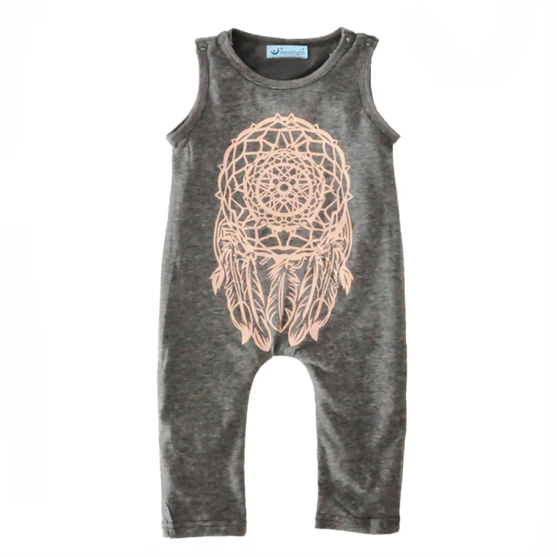 

Baby girls romper summer 2017 gray newborn baby romper for boys girls fashion brand baby girl jumpsuit rompers cute kids clothes