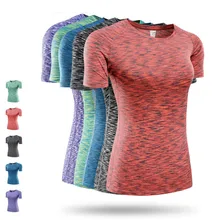 Горячая сексуальная женская рубашка для йоги топы фитнес-зал одежда рубашка с короткими рукавами женские спортивные лосины женская спортивная одежда спортивная рубашка