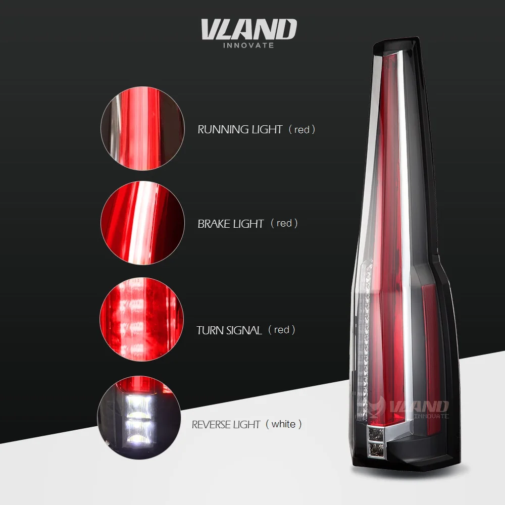 Vland автомобильный Стайлинг для Tahoe/Suburban- задний светильник автомобильный светильник в сборе светодиодный задний светильник
