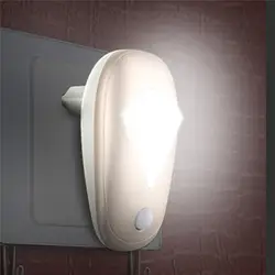 1 шт. AC 220 В светодиодный ночник с управление световым датчиком Авто сенсор ночник лампа с евро вилкой для ночник для спальни