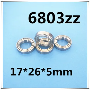 

50pcs 6803ZZ 6803 Shielded Deep Groove Radial Ball Bearings 17 x 26 x 5mm