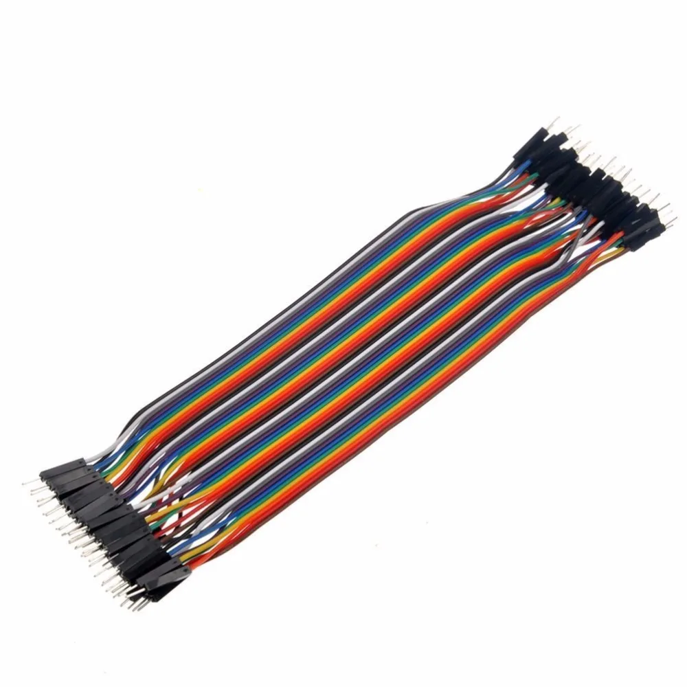 40PCS 20CM Male to Male Dupont Cable 2.54MM Jumper Wire For Arduinoin
