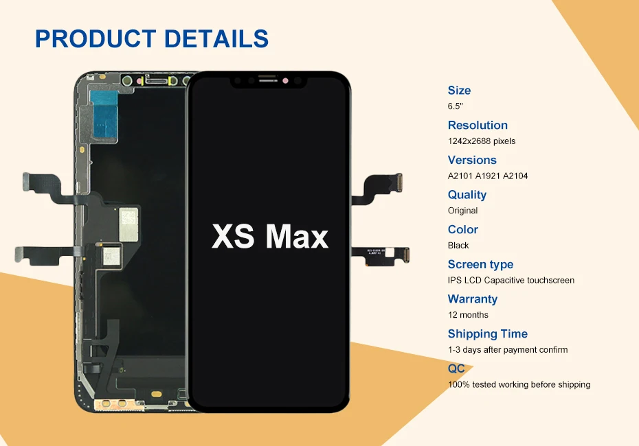 OEM AAA класс AMOLED ЖК-экран для iPhone X XS XR XS Max AMOLED экран ЖК-дисплей дигитайзер сенсорный модуль Замена