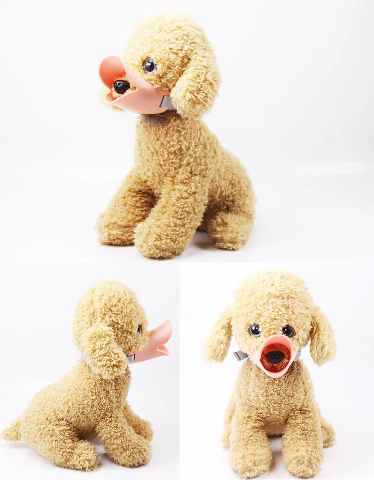 

Pet Dog Mouth Covers Novelty Funny Duck Mouth Shape Anti Bite Colorful