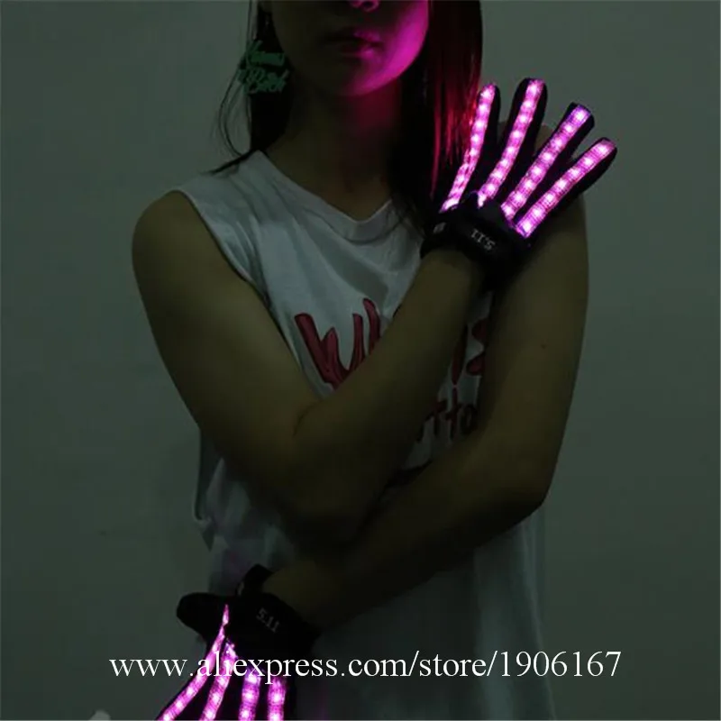 LED Gloves Luminous Flower Finger Light Gloves Party Supplies Dancing Club Props Stage Costumes LED Gloves Glasses02